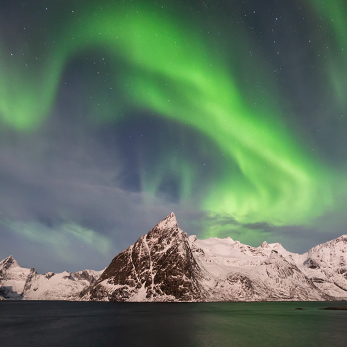 1st Merit Award Landscape Northern Lights Over Loften Islands