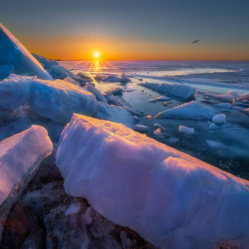 1st Merit Award NAT Richmond Hill Camera Club Ben Liu Icy Land In Sunshine