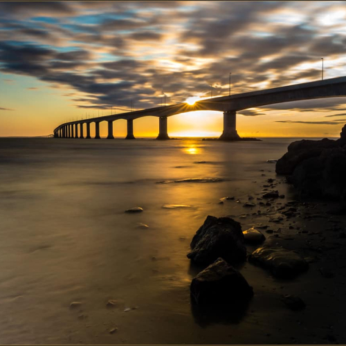 3rd Merit Award NB - Moncton Focus Camera Club - Guy L Brun - The Confederation Bridge   Proudly A Canadian Icon