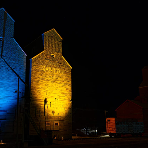 Honour Award Foothills Camera Club Vinod Kothari CONT Nanton Grain Elevator