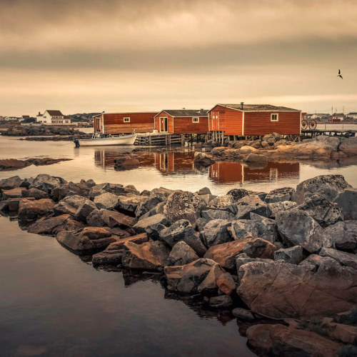 Honour Award Montreal Camera Club Evelyn Young Safe  Harbor  Tilting  Newfoundland