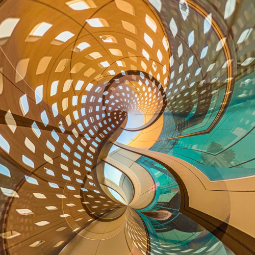 Honour Award - Sylvia Rourke - A Lattice Wall At Mumbai Airport