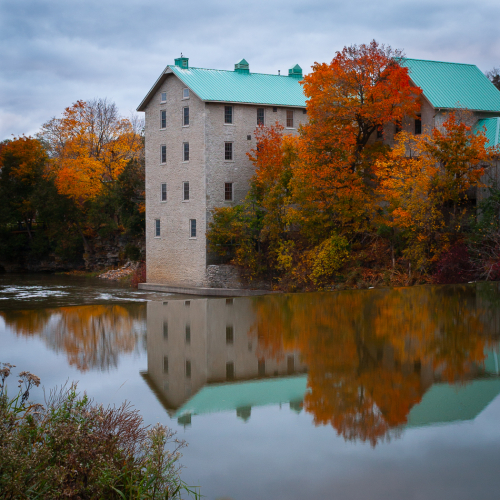 Honour Award Trillium Photo Club John Kerr Autumn Along The Grand Fergus