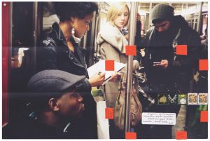 Moyra Davey, Detail from Subway Writers, 2011/2014.