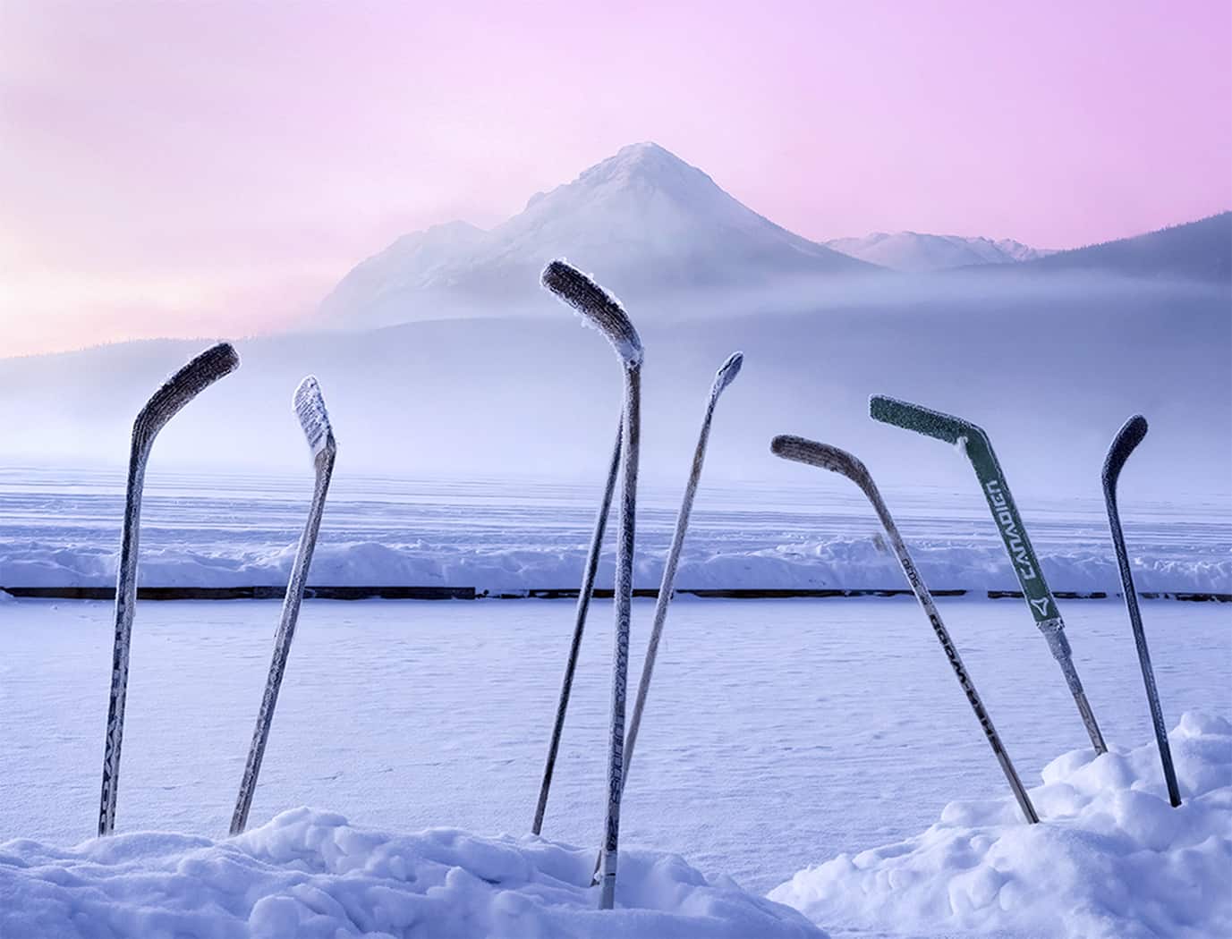 2nd Merit Award YT Calgary Camera Club Andrea Belcher Hockey Morning In � Canada